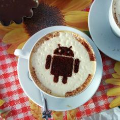 Android Cacao Cappuccino Stencil 3D Printer Model