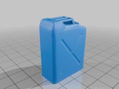 Jerry Can / Gas Can 1/12 Scale 3D Printer Model