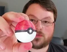 Simple Pokeball Hanger 3D Printer Model