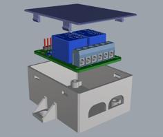 2 Ch Relay Board Mountable Snap Case 3D Printer Model