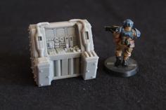 Sci-Fi Computer Terminal (No2) – Fallout Style (ish) / 40k Scatter Terrain 3D Printer Model