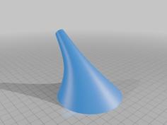 Curved Funnel 3D Printer Model