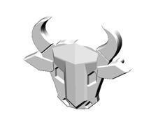 Kubota Old Bull Logo – To Fit 2250 Grille And Others 3D Printer Model