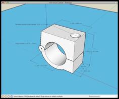 Bike Handlebar Mount 3D Printer Model