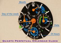 Quartz-movement Based Perpetual Calendar Clock 3D Printer Model