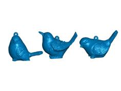 3 Bird Tree Ornaments 3D Printer Model