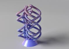 Double Helix Mirrored 3D Printer Model