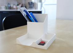 Desk Organizer – Without Glasses Hooks 3D Printer Model