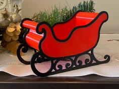 Santa’s Sleigh 3D Printer Model