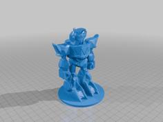 Megazord Mini (3 Inch Base) 3D Printer Model