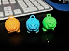 Keychain Pumpkin 3D Printer Model