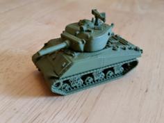 1:100 Sherman M4A3E2 “Jumbo” Tank (Flames Of War) 3D Printer Model