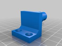 Enclosure Latch – 2 Piece – 90-deg Rotation 3D Printer Model