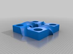 Adventskranz Advent Wreath Minimalistic 3D Printer Model