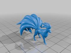 Pokemon Ninetales #38 – Optimized For 3D Printing 3D Printer Model