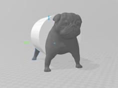 Toilet Roll Pug 3D Printer Model