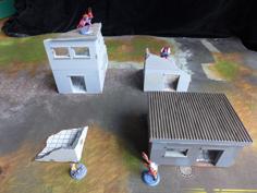 Nesting Urban Buildings For 28mm Gaming 3D Printer Model