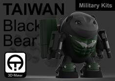 Taiwan Black_bear Military [Only Equipment] 3D Printer Model