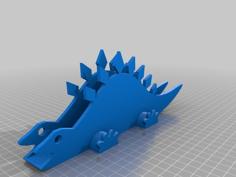 Customizable Stegosaurus Napkin Holder 3D Printer Model