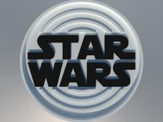 Coasters Star Wars, Has 100 Mm In Diameter. Dual Print 3D Printer Model