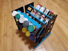 Modular Paint Rack 3D Printer Model