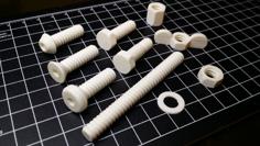 NUT JOB | Nut, Bolt, Washer And Threaded Rod Factory 3D Printer Model