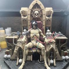 Warhammer 40K The Golden Throne & God Emperor Of Mankind 3D Printer Model