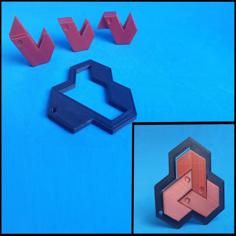 The Shift & Slide Hexagon Puzzle 3D Printer Model