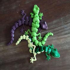 Articulated Lizard V2 3D Printer Model