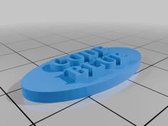 CODE BLUE BUTTON 3D Printer Model