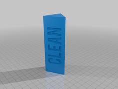 Dishwasher Dirty/Washing/Clean Sign 3D Printer Model