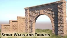 Stone Walls And Tunnel | D1 3D Printer Model