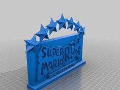 Mario RPG Title Display 3D Printer Model