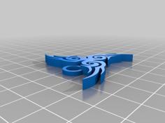 Tribal Key Chain 3D Printer Model