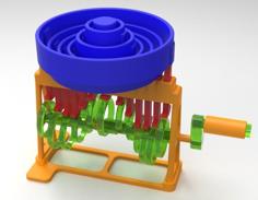 Sine Ripple Toy Hand Cranked 3D Printer Model