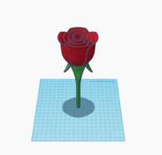 Rose Pen 3D Printer Model