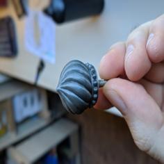 Baroque Door Knob 3D Printer Model