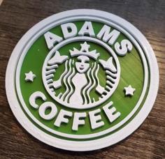 Starbucks ‘Your Name’ Coaster 3D Printer Model