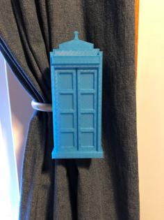 TARDIS Curtain Pull Back 3D Printer Model