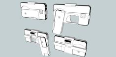 Phone Gun 3D Printer Model