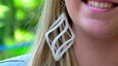 Spiral Earring 3D Printer Model