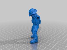 COD Modern Warfare Captain John Price Mini Figure 3D Scan 3D Printer Model