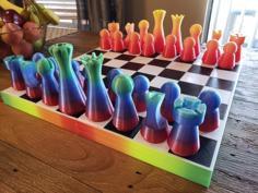 Large Scale Chess Board 3D Printer Model