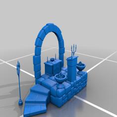 Altar With A Secret Door 3D Printer Model