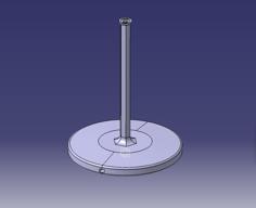 Moon Stand Lamp 3D Printer Model