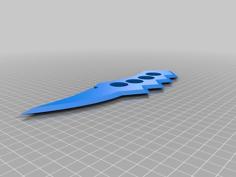 Asuma’s Chakra Blade 3D Printer Model