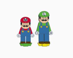 Flatminis Continued – Mario Brothers 3D Printer Model