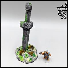 OpenForge – Ancient Sword Statue 3D Printer Model