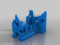 Destroyed Church 3D Printer Model