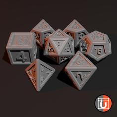 Another Dice Set For DnD 3D Printer Model